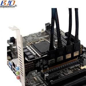 การ์ดแปลง PCI-E 4.0 16X เป็น 4 * Oculink SFF-8611 SFF-8612 รองรับการเชื่อมต่อแบบ PCIe X4x4x4x4 Bifurcation มีสินค้าในสต็อก - Product Image 2
