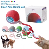 Nouvelle balle interactive électrique automatique pour chat avec capteur de mouvement intelligent pour le jeu en intérieur et le plaisir de la poursuite