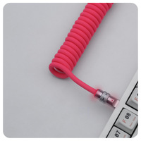 2025 nouveau prix d'usine personnalisé Silicone USB jeu mécanique clavier câble Usb Type C câble enroulé pour ordinateur câble Usb