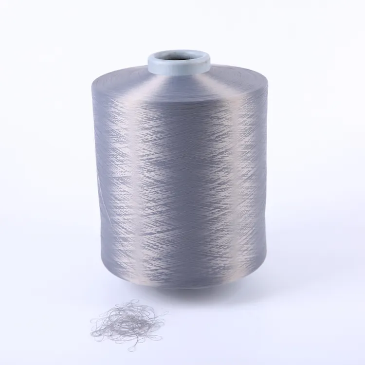 Многоцветная полиэфирная пряжа для ручного вязания Dty Spun 100% полиэстер высокопрочная вышивка ткацкий переработанный крашеный Шитье