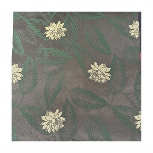 100% tissu satiné Jacquard en polyester ultra doux à séchage rapide respirant avec fil spécial métallique vêtements Abaya pour filles vert armée - Product Image 1