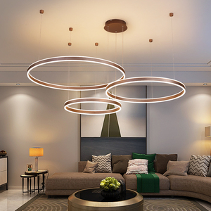 <span class=keywords><strong>Lampadario</strong></span> LED Moderno <span class=keywords><strong>a</strong></span> Soffitto di Alta Qualità con 4 Anelli Circolari Contemporanei per Interni - Product Image 2