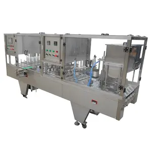 Fully automatic linear popcorn jelly water jelly cup filling and sealing machine