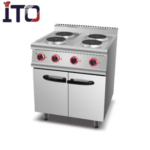 Industrial Freestanding Cooking Range Electric Cooking Stove With Cabinet