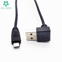 Câble de charge USB 2.0 A mâle vers micro USB Interface Android 5 broches mâle Câble micro USB 90 degrés