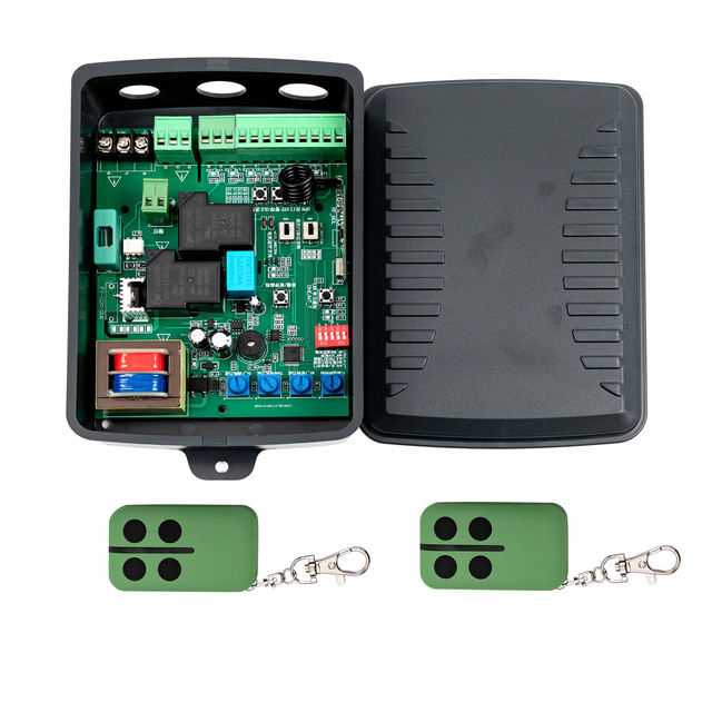 Universal 433.92mhz Rolling Code Sliding Gate Receiver Automatic Remote Control with Fixed Code Metal Material