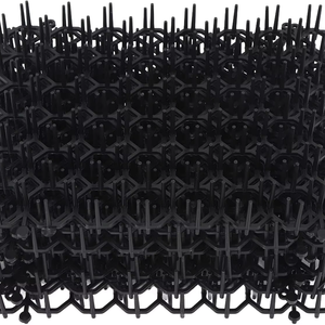 12 pièces de pointes et bandes à picots anti-animaux en plastique pour dissuader chats et chiens, protection extérieure des clôtures et des plantes, sécurité - Product Image 1