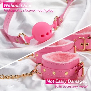 11PCS <strong>Sex</strong> Bondage BDSM Kit Restraints Sets with Adjustable Handcuffs Collar Ankle Cuff Blindfold <strong>Feather</strong> <strong>Tickler</strong> Adult Games - Product Image 4