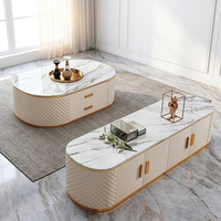 Meubles TV modernes en bois blanc et ensemble de tables basses meubles de luxe pour maison table centrale en bois meubles de salon
