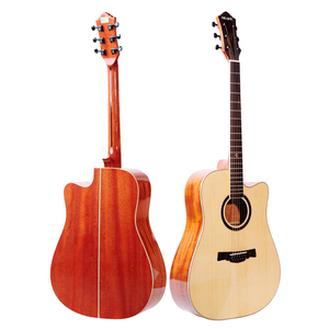 <span class=keywords><strong>Guitarra</strong></span> Acústica de Madera Maciza de Abeto y Caoba, Color Natural, 41 Pulgadas, para Principiantes - Edición Limitada Disponible - Product Image 5