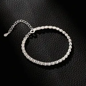 Charms Factory Wholesale S925 Sterling Silver Diffuse Star Nude Bracelet Women's Jewelry Gift