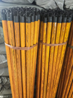 Balai à manche en bois portable de haute qualité, tête en plastique recouverte de PVC, léger, durable, doux, écologique, pour le nettoyage des sols