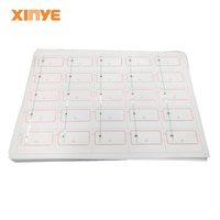 Disposition RFID prélaminage incrustation pvc 25 feuilles Mifare Desfire EV1 EV2 EV3 2K 4K 8K octets pour la fabrication de cartes rfid