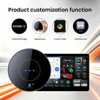 PlayAiBox Qualcomm 6350 con Sistema Android 15, Carplay Inalámbrico, 8GB+128GB, para YouTube y Netflix, con GPS Integrado para Autos con CarPlay OEM