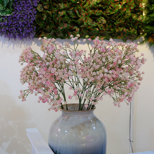 B025A Fleurs artificielles en soie bleu clair effet ciel étoilé, haute simulation, pour décorations de mariage et décoration intérieure - Product Image 4