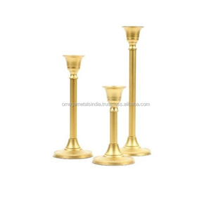 Decorativo candelabro 3-lite nuevo estilo moderno y de lujo de apoyo muestra personalizada Mesa de la cena decorativo de Metal vela espera - Product Image 3