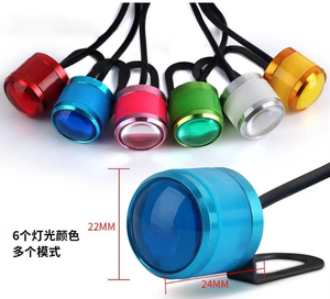 Accessoires de motocyclette Lumière œil d'aigle à LED Projecteur avant modifié Décoration Rétroviseur Lumière clignotante - Product Image 2