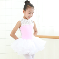 Robe de tutu de ballet professionnelle pour enfants filles sans manches en tulle Robe de danseuse de ballet Justaucorps de danse Costumes de danse