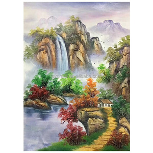 Decoración del hogar hermoso paisaje chino pintura montaña río pintura <span class=keywords><strong>al</strong></span> óleo pared arte grandes pinturas <span class=keywords><strong>paisajes</strong></span> - Product Image 1