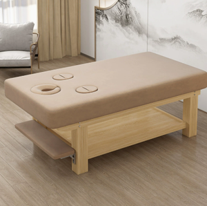 Mesa de Masaje de Madera Sólida Ancha y Moderna, Estilo Minimalista, para Salón de Belleza, Medicina Tradicional <span class=keywords><strong>China</strong></span>, <span class=keywords><strong>Tuina</strong></span>, Fisioterapia, con Reposabrazos - Product Image 2