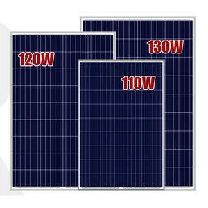 最优惠的价格制造商太阳能电池板半电池太阳能光伏组件多晶130W 12v家用太阳能电池板