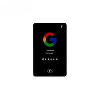 Carte NFC Tap Google Review, carte cadeau de fidélité en PVC imperméable pour les magasins de détail, les supermarchés et les entreprises