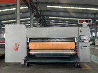 Machine d'impression, de découpe et de rainurage quadricolore pour boîtes en carton ; Presse d'impression entièrement automatique à grande vitesse à encre aqueuse
