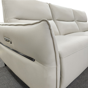 Sillón Reclinable Inteligente Eléctrico Multifuncional Minimalista con Marco de Madera Ecológico y Cuero Genuino B1036 - Product Image 5