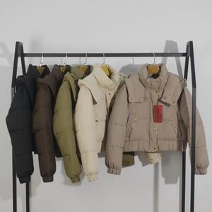 Personalizado de lujo de invierno nuevo estilo desmontable cuello de piel de zorro Beige Delgado largo grueso cálido abajo abrigo de las mujeres - Product Image 5