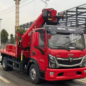 รถเครน CLW Foton 8 ตัน บูมตรง กล้องมองหลัง เครื่องยนต์ดีเซล เกียร์อัตโนมัติ ระบบไฮดรอลิกเต็มรูปแบบ ยกได้ 20 เมตร - Product Image 1