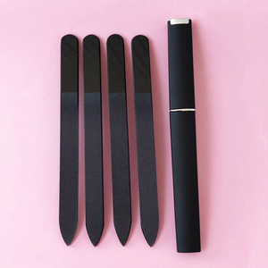 Professional Salon Quality Nail Care Tool Double Sided Etched Surface Glass Emery Boards Nail File