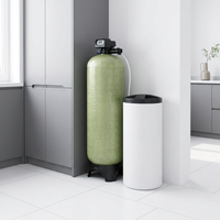 Addolcitore d'Acqua Compatto Completamente Automatico, Garanzia 1 Anno, per Uso Domestico e Appartamenti, Sistema Portatile a Scambio Ionico per Acqua Dura
