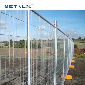 High Quality 6ft Australian Hot Dip Galvanized Free Standing Temporary Fence For Sale