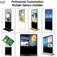 Quiosco de monitor de computadora inteligente con pantalla táctil LCD 4K de 65 pulgadas todo en uno para tienda minorista Wayfinding animación de publicidad interior