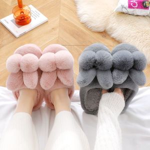 Pantuflas de Mujer con Forro Polar, Gruesas, de Color Sólido, para el Hogar, Otoño Invierno, Zapatos de Interior para Posparto - Product Image 3