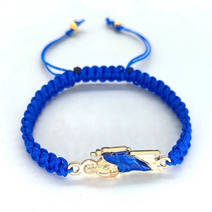 Kdc2751 Bán Buôn Thời Trang Handmade Kinh Mân Côi Tôn Giáo Macrame Sợi Dây Thừng Chuỗi May Mắn Chúa Giêsu Vòng Đeo Tay Quyến Rũ - Product Image 3