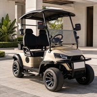 Voiturette de golf électrique pour zone commerciale, 2, 4 ou 6 passagers, moteur AC 48V 5KW, batterie au lithium, pour le transport de colis et de paniers de courses en magasin