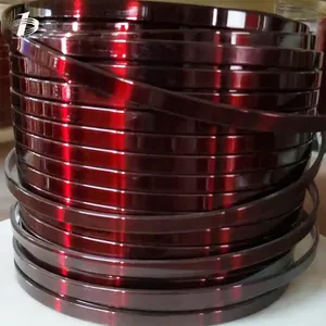 UEW Covered UEW/AIW Insulated 180C 1.20 X 0.50mm Flat Copper Wire Rectangular Enameled Copper Winding Wire For Motor Winding