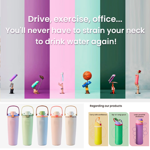 Gobelet <span class=keywords><strong>isotherme</strong></span> portable de 32 oz en acier inoxydable à double paroi pour camping, avec poignée, bouteille d'eau, cadeau <span class=keywords><strong>personnalisé</strong></span> - Product Image 3