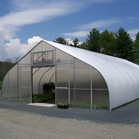 Serre en polycarbonate pour culture verticale à faible coût, serre occultante à portée unique, grande taille, ombrage à 100 %