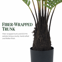 Palmier Areca Artificiel, Faux Bonsaï, Résistant aux UV, Ignifuge, Accessoires de Jardin, Décoration d'Entrée, Designs Personnalisés