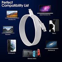 Cable de Carga Tipo C Blanco, Cargador Rápido para tu Teléfono, Carga en 90 Minutos para Dispositivos Android, Accesorios para Celulares