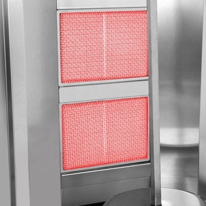 Máquina Comercial de Shawarma a Gas, 2 Cabezas, GLP, Asador Vertical de Kebab, 9KW, Acero Inoxidable, para Uso en Restaurantes - Product Image 6