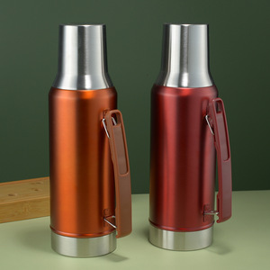 BORGE 1300ml Wide Mouth Lid Stainless Steel Vacuum Insulated Travel Camping Thermos <strong>Flask</strong> Keeps <strong>Hot</strong>&amp; Cold Water - Product Image 6