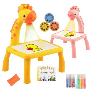 AiJH Jouets de <span class=keywords><strong>dessin</strong></span> 2 en 1 avec stylo coloré, machine d'apprentissage du <span class=keywords><strong>dessin</strong></span>, <span class=keywords><strong>projecteur</strong></span> de peinture, table de <span class=keywords><strong>dessin</strong></span> et de peinture DIY - Product Image 1