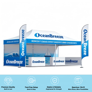 Carpa Plegable Cuadrada Impermeable para Interiores/Exteriores, Fácil <span class=keywords><strong>de</strong></span> Montar, 3x3m, Toldo <span class=keywords><strong>de</strong></span> Aluminio, Gazebo, Carpa para Ferias Comerciales - Product Image 1