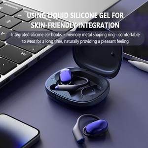 سماعات رأس لاسلكية مفتوحة X606 حلقات أذن صديقة للجلد لارتداء مريح سماعات رأس رياضية لاسلكية للاستماع بحرية - Product Image 3