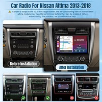 Autoradio Android BQCC 10 pouces avec aide au recul OBD2 et Carplay/GPS/DSP RGB pour Altima 2013-2018