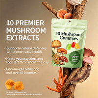 OEM/ODM Gomme végétalienne 9 en un mélange de champignons Vitamine Biotine Pectine