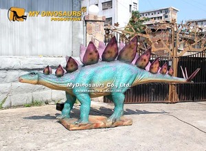 MY DINO <span class=keywords><strong>Jurassic</strong></span> Moving Dinosaur Stegosaurus Estatua Atracción PARA EL PARQUE - Product Image 5